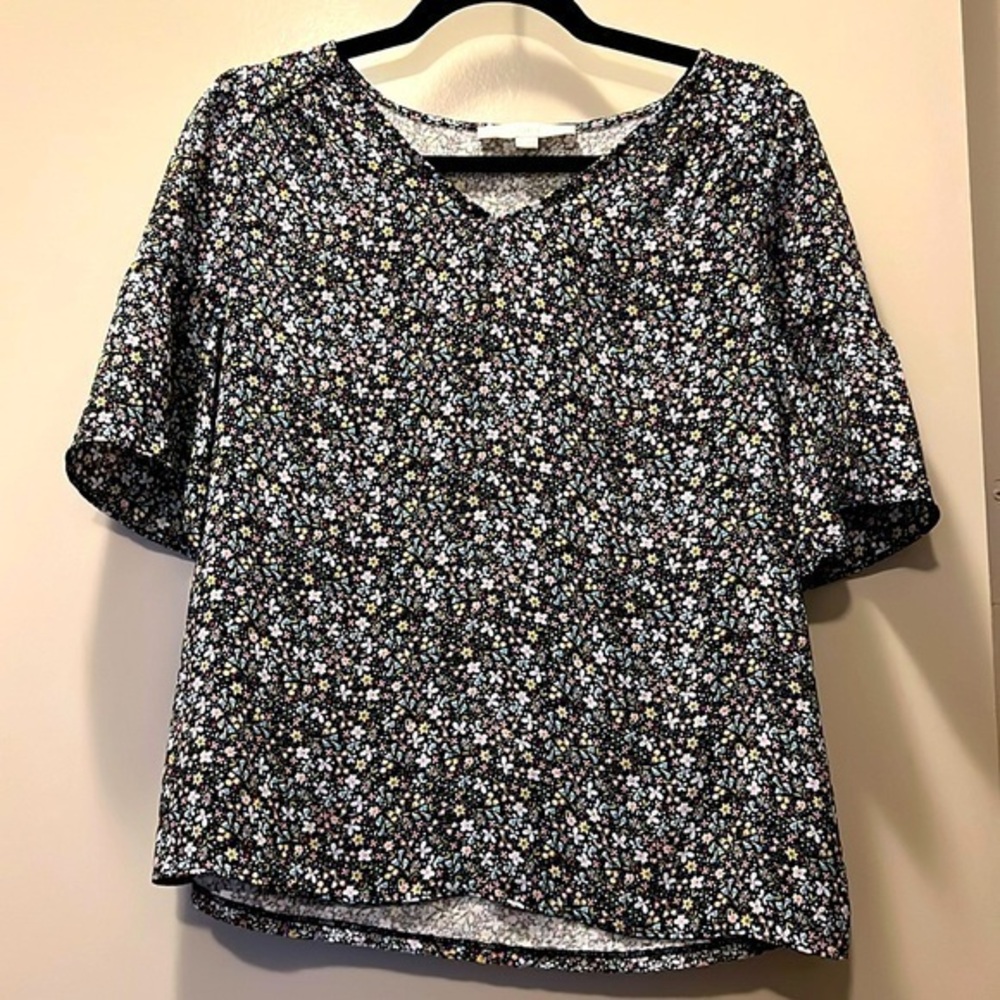 NWOT Loft Floral Blouse